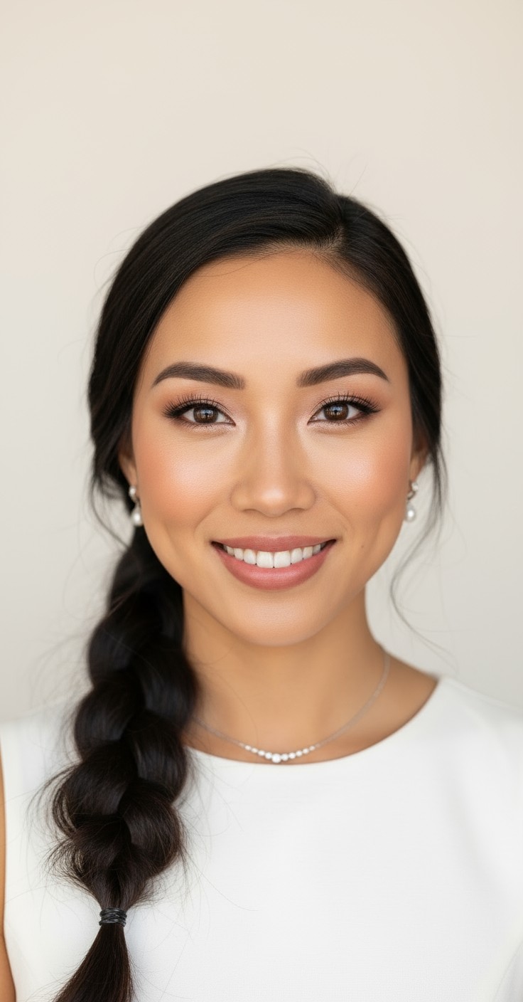 After Side Braid Hairstyle For Wedding